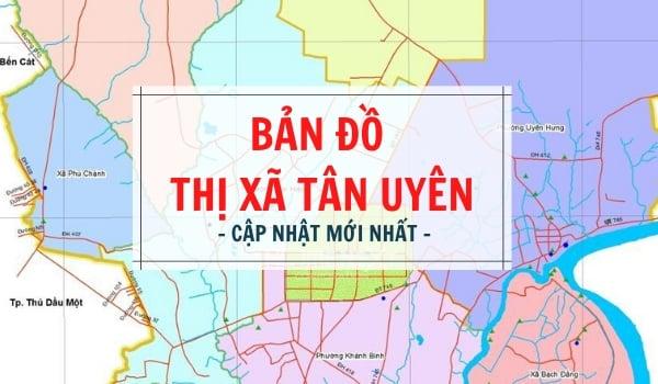 Hình ảnh bản đồ chỉ dẫn đường đi đến Chợ Tân Ba, Tân Uyên, Bình Dương